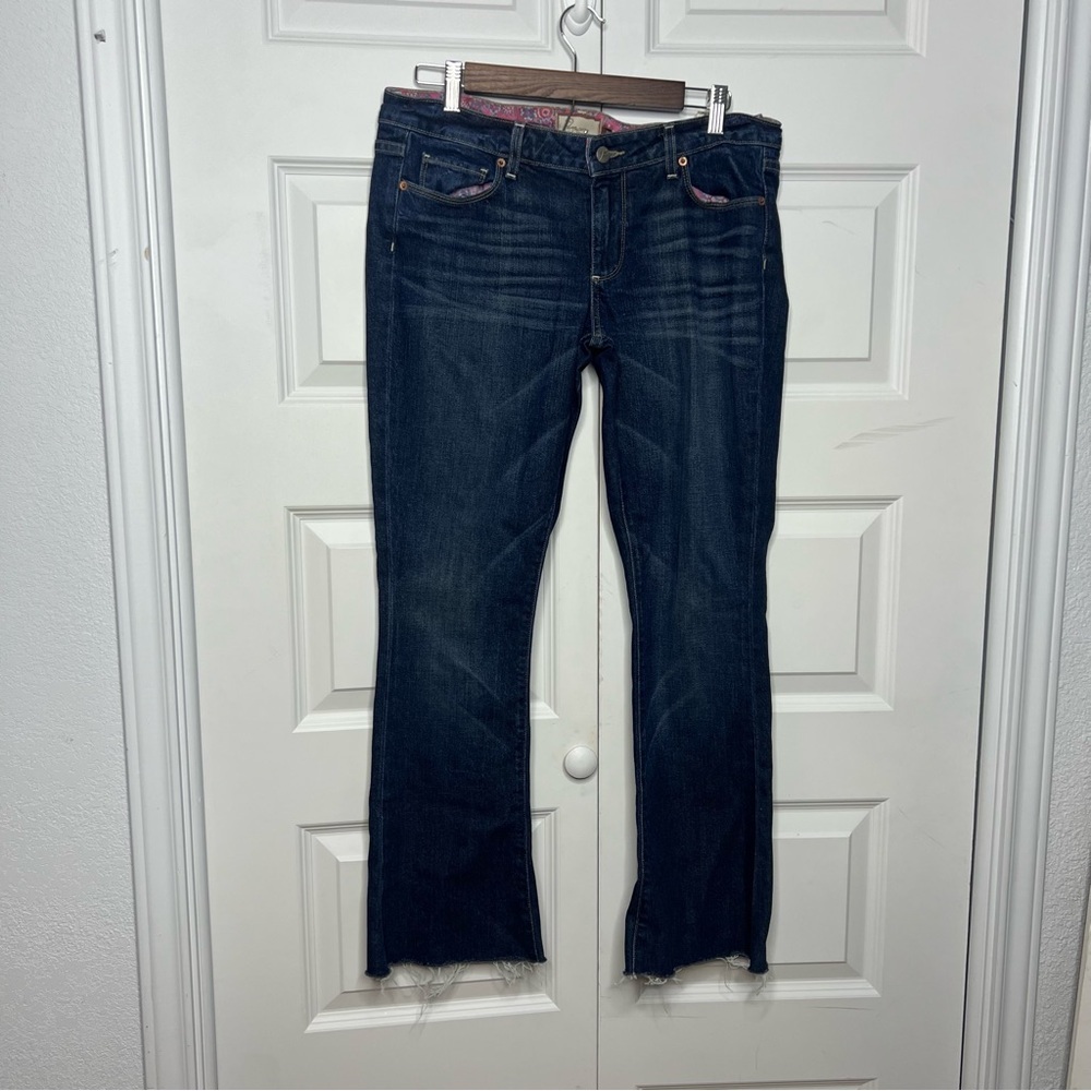 PAIGE Bootcut Jeans 30 Petite Dark Wash